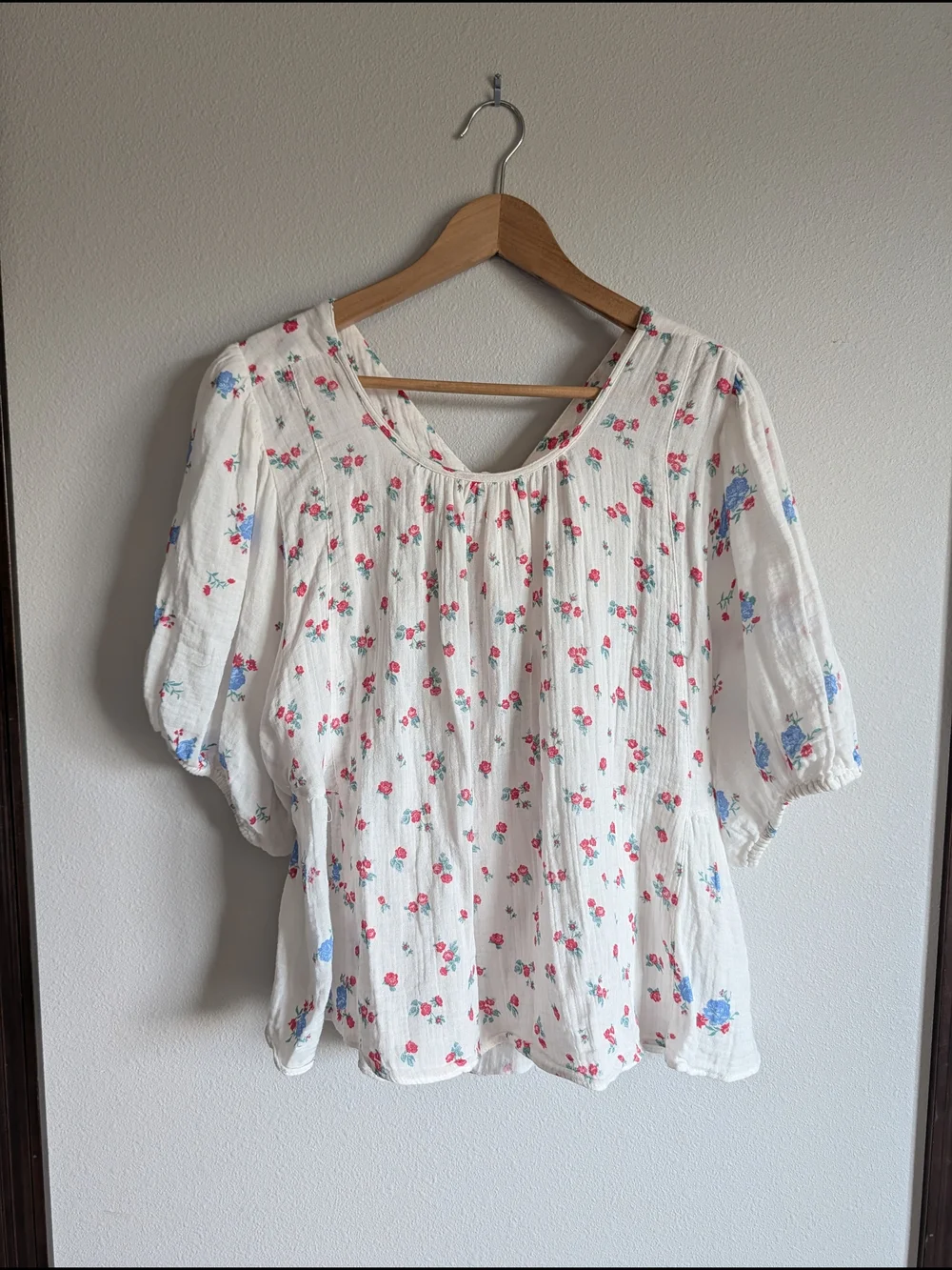 Free People Chloe Printed Top Tea Combo